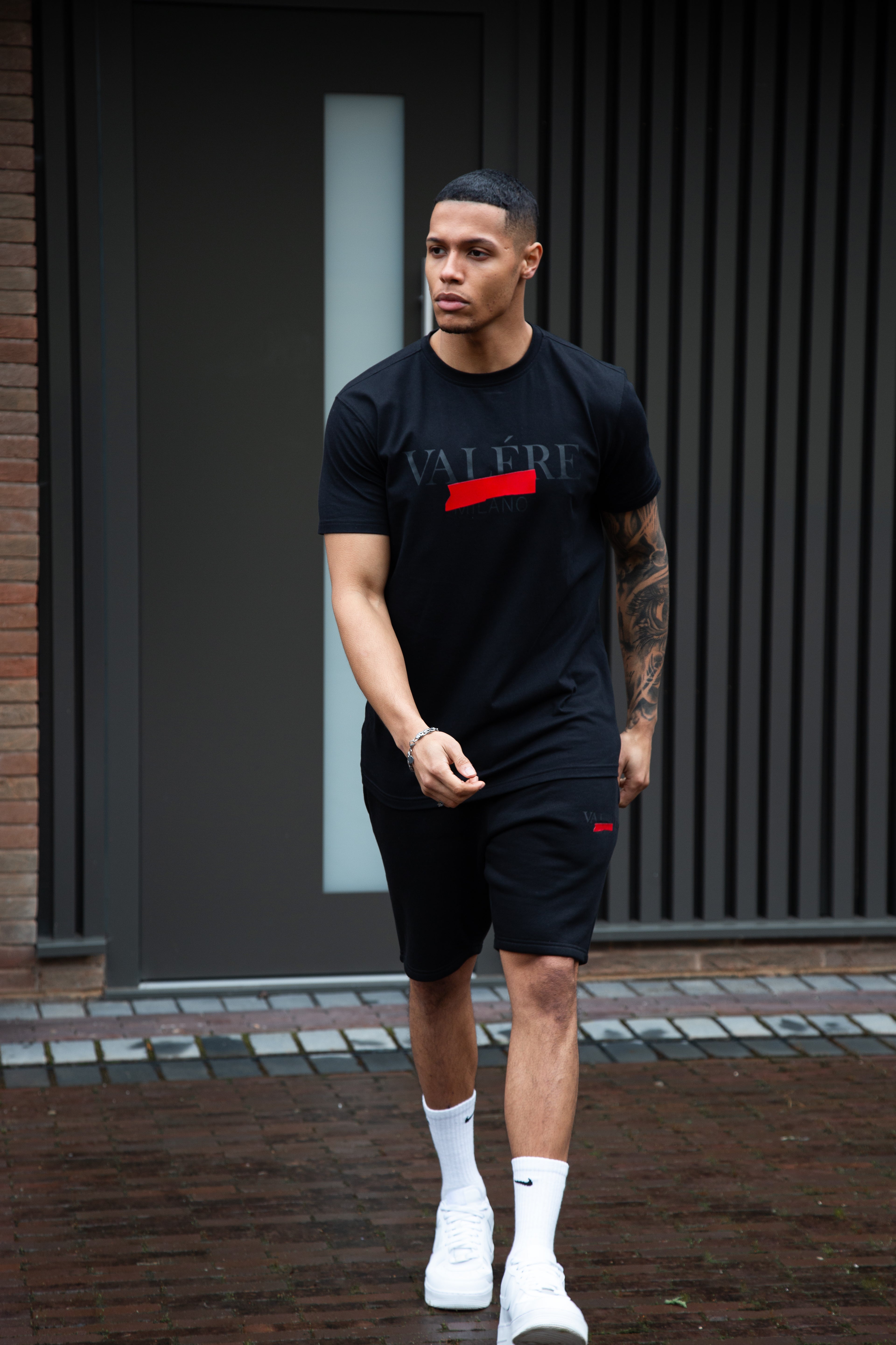 Black and red t shirt best sale