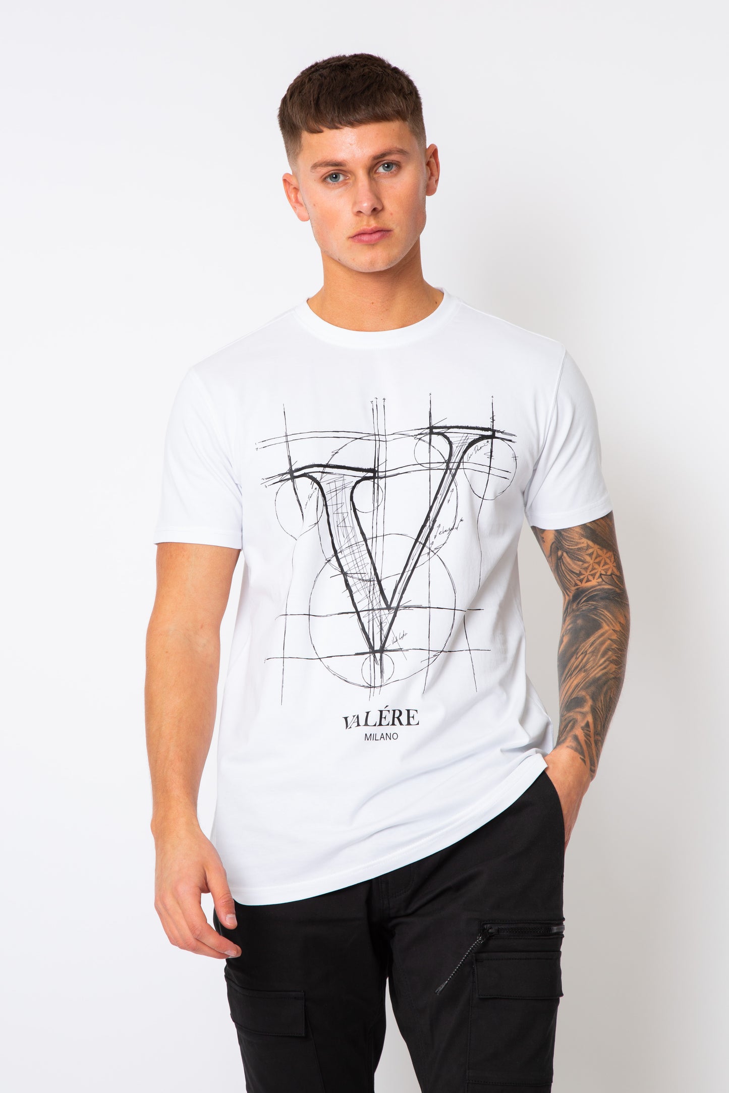 SCRIBBLE WHITE T-SHIRT